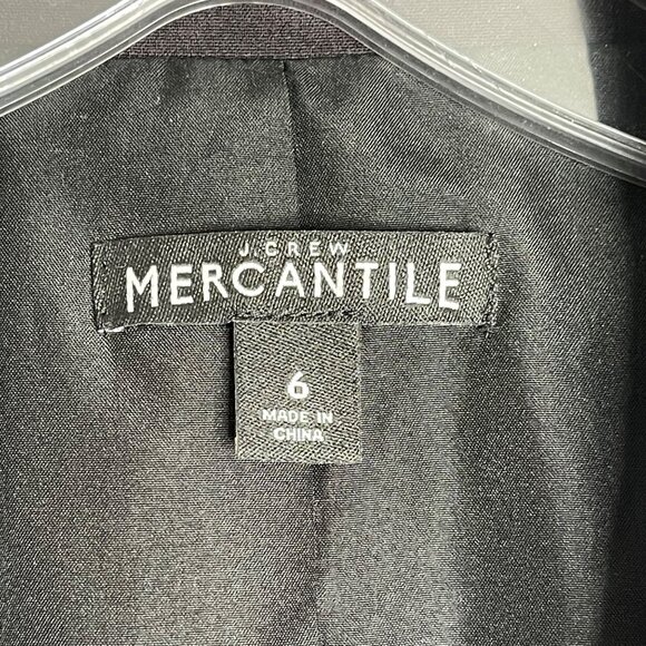 J. Crew Factory Classic Work Blazer Black Womens 6 Careerwear 2 Button Front - Picture 5 of 12